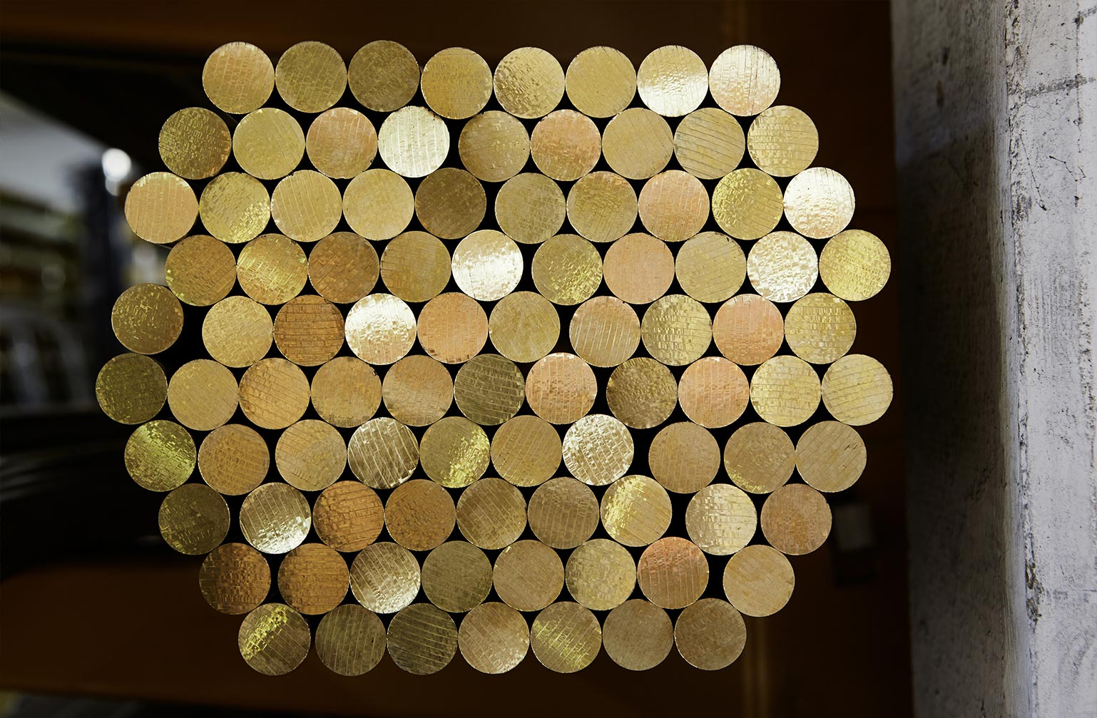 Round brass bars in rods by Mario Crespi S.p.A.