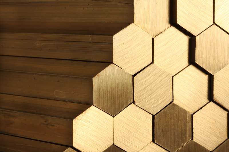 Hexagonal brass bars in rods by Mario Crespi S.p.A.